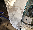 1966 BM@ 2000c driver side panel repair fender filler repair